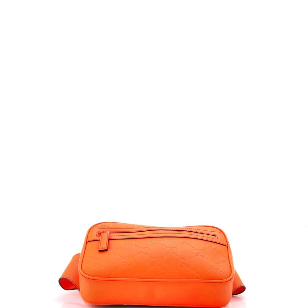 Gucci Front Zip Belt Bag Gg Rubber #225603G81B - Picture 4 of 6